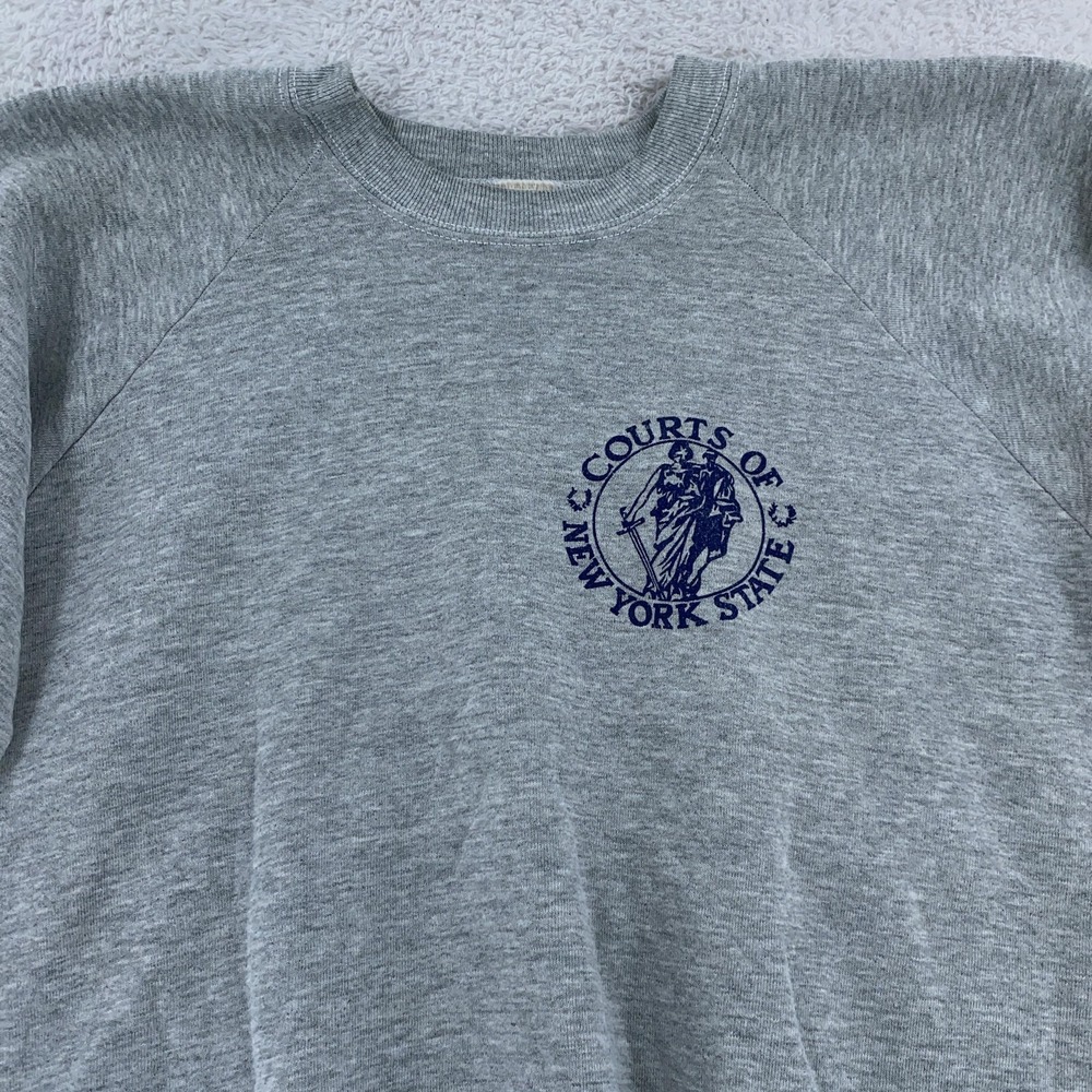 Vintage Courts of New York State Sweatshirt Mens Medium Crewneck Pullover 90s